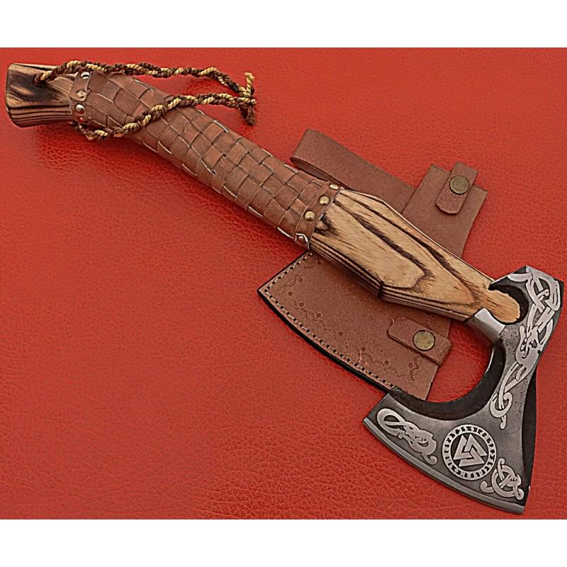 Everyday carry viking axe hatchet carbon steel tomahawk (1 of 5)