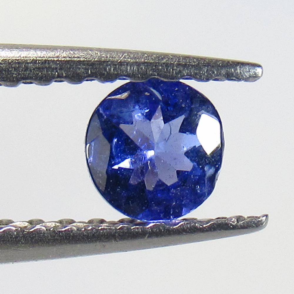 0.27 Ctw Natural Tanzanite Round Cut: No Reserve! Title: 0.27 Ctw Natural Tanzanite Round Cut Stone Clarity: VVS Gemstones: Tanzanite Carat Weights: 0.27 Size/Dimensions: 3.80 x 3.80 x 2.40 mm Additional Information: Top Quality Luster / 