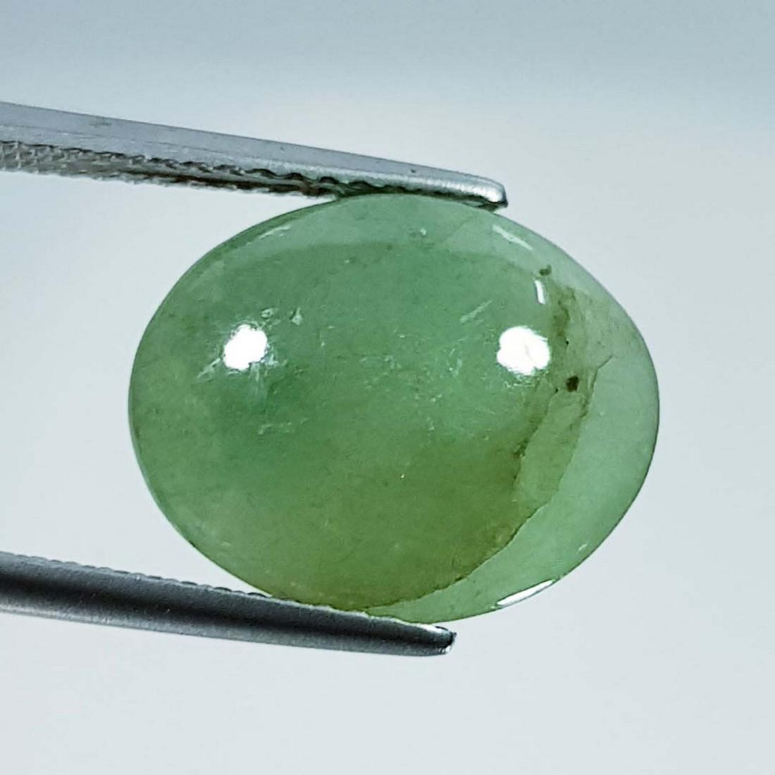 Natural Green Jade Oval Cabochon 6.71 ct (1 of 5)