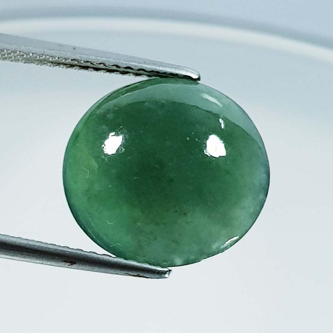 Natural Green Jade Round Cabochon 6.73 ct (1 of 5)