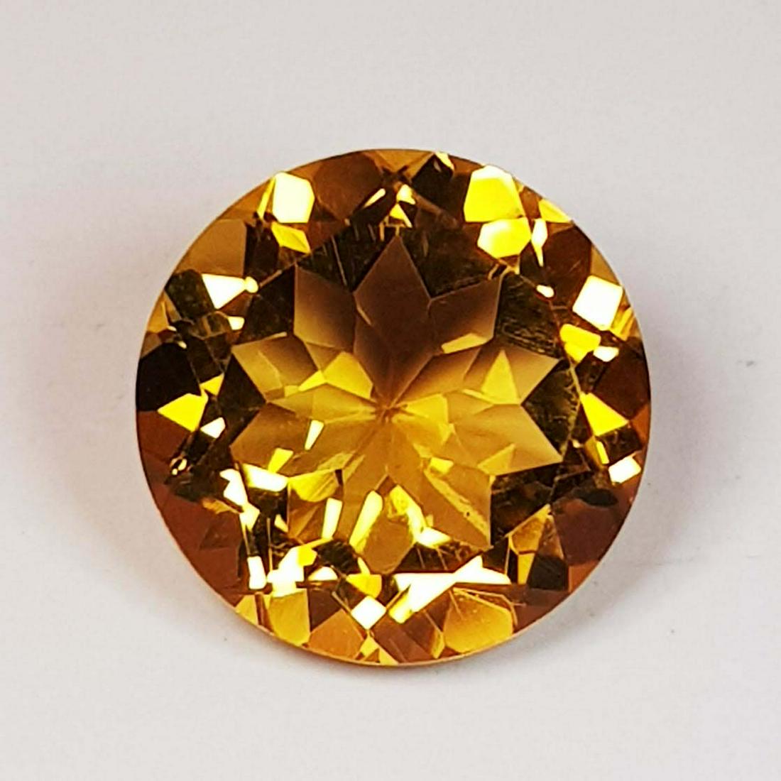 3.32 ct Natural Citrine Round Cut (1 of 5)