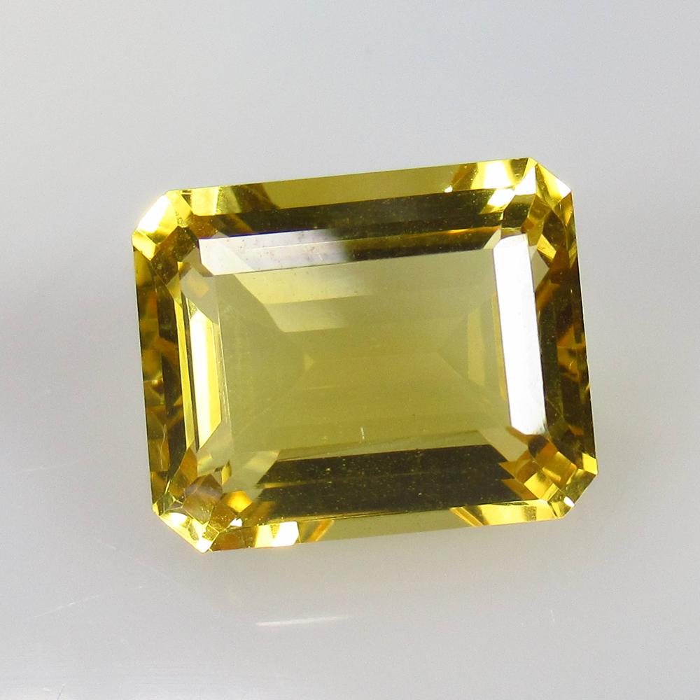 10.00 Ctw Natural Yellow Citrine Octagon Cut (1 of 2)