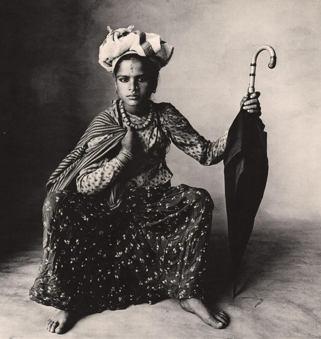 IRVING PENN - A young Chhetri woman on her way to market: Artist: IRVING PENN Print Title:A young Chhetri woman on her way to market Medium: Photoengraving Printed 1970’s in the US Image size (inches) approx. 9 x 9” Irving Penn was an American ph