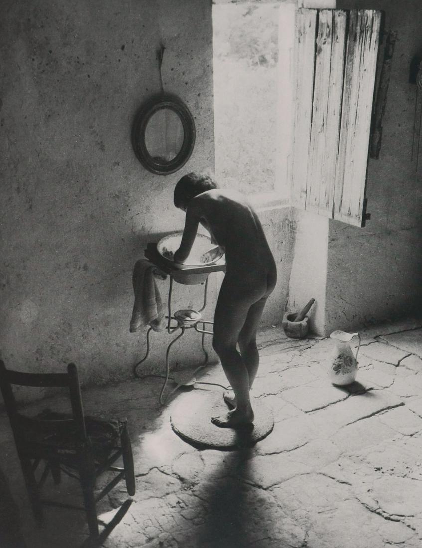 WILLY RONIS - Le nu provencal, 1949, Gordes: Artist: WILLY RONIS Print Title: Le nu provencal, 1949, Gordes Printing Date: 1980’s Medium: Photoengraving Printed in: Switzerland Image Size: approx. 9.5 x 7” Willy Ronis (French, 1910&