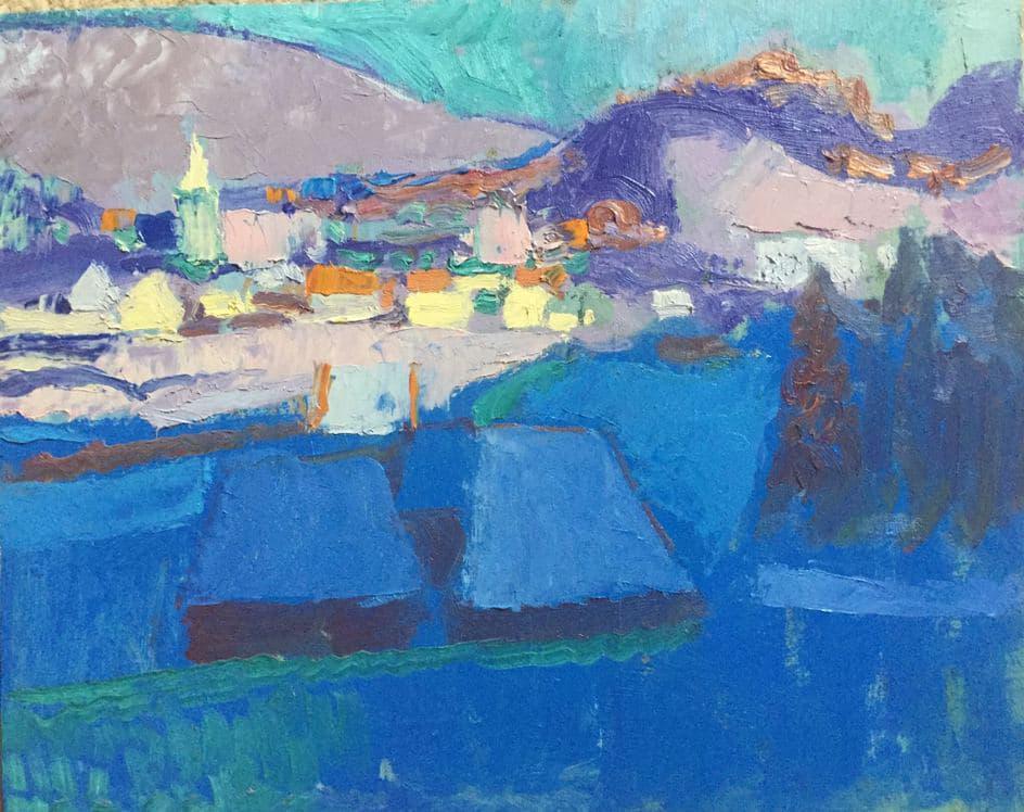 Oil painting Morning winter Polach Anton: 19KOV Painter: Polach Anton Michailovich S?ze: 40x50 cm/15.7x19.6 inches Components: oil, canvas Original painting CONDITION: exellent ERA: 2020 Anton Michailovich laureate of the award named after J.