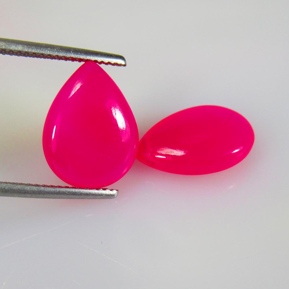 12.00 Ct Natural Pink Onyx Pear Pair (1 of 3)