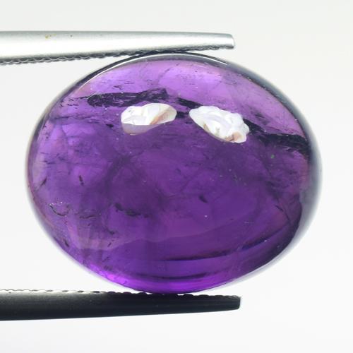 Huge ! 13.95 Cts Natural Amethyst Oval Cabochon Nice Color Loose Gemstones (1 of 3)