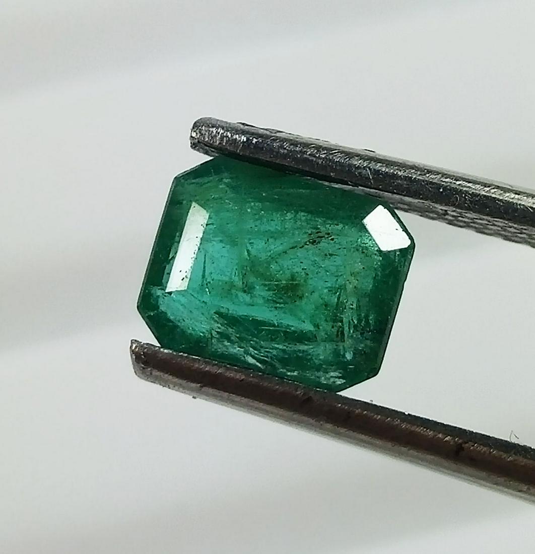 1.10 CTS 100 % NATURAL ZAMBIAN EMERALD OCTAGON GOOD COLOR LOOSE GEMSTONES: Title: 1.10 CTS 100 % NATURAL ZAMBIAN EMERALD OCTAGON GOOD COLOR LOOSE GEMSTONES Carat Weights: 1.10 Size/Dimensions: 7.0 x 5.5 x 3.5 MM Additional Info: CLARITY SI UNHEATED MINOR OIL Reserve: $25.00 