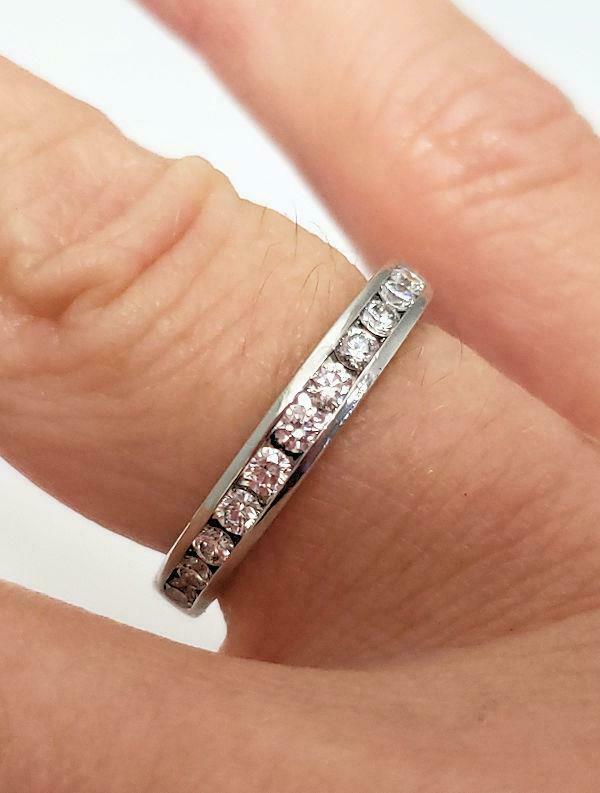 TIFFANY & CO PLATINUM 950 1/3ct DIAMOND WEDDING BAND (1 of 5)