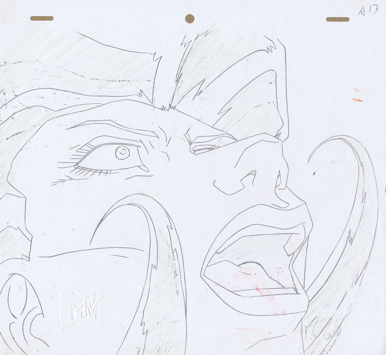 Aeon Flux Animation Art Original Production Drawing 1990s (1 of 2)