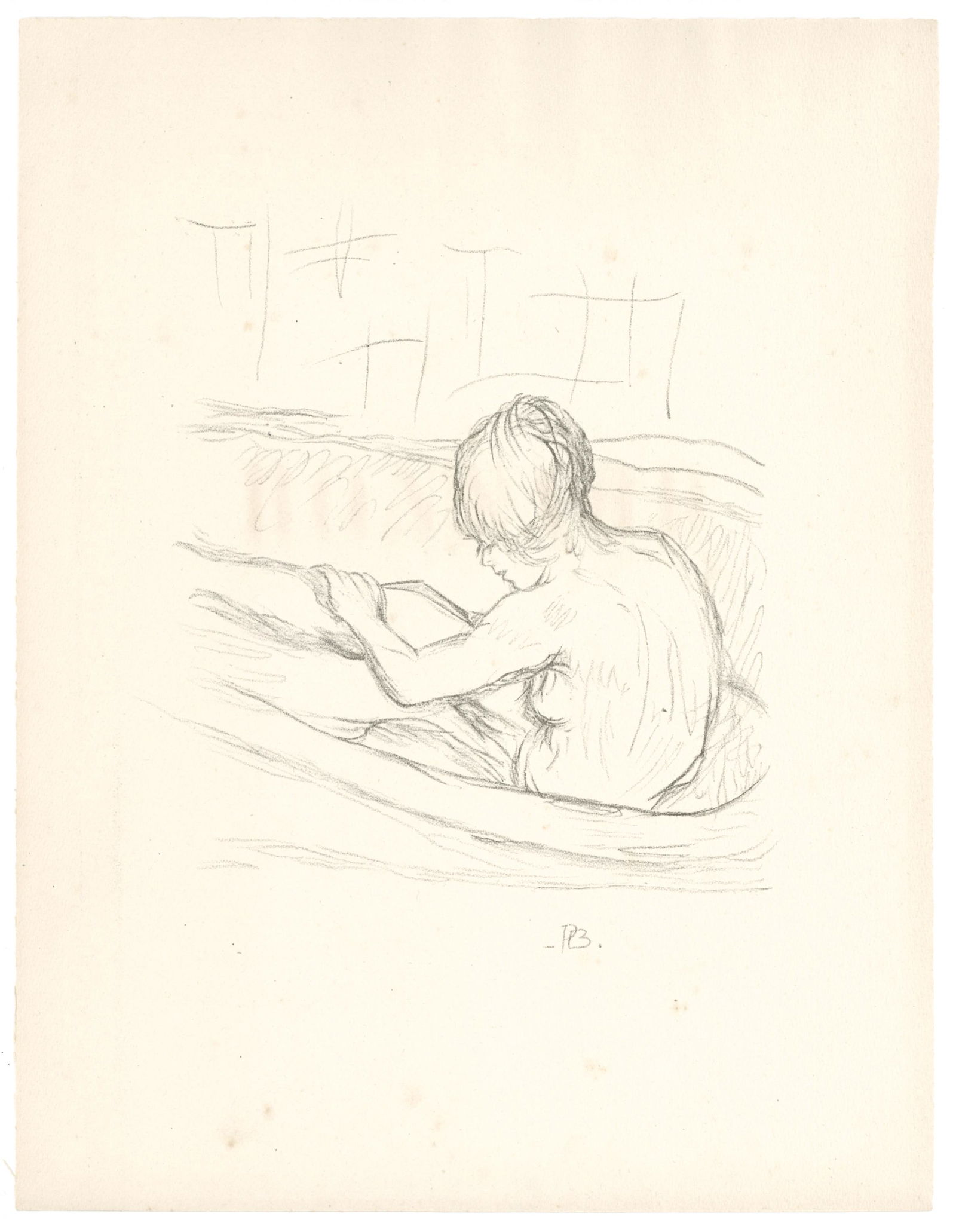 Pierre Bonnard lithograph for Hommage, 1943 (1 of 1)