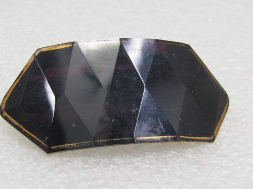 Victorian Amethyst Glass Curved Brooch, 1800's (1 of 6)