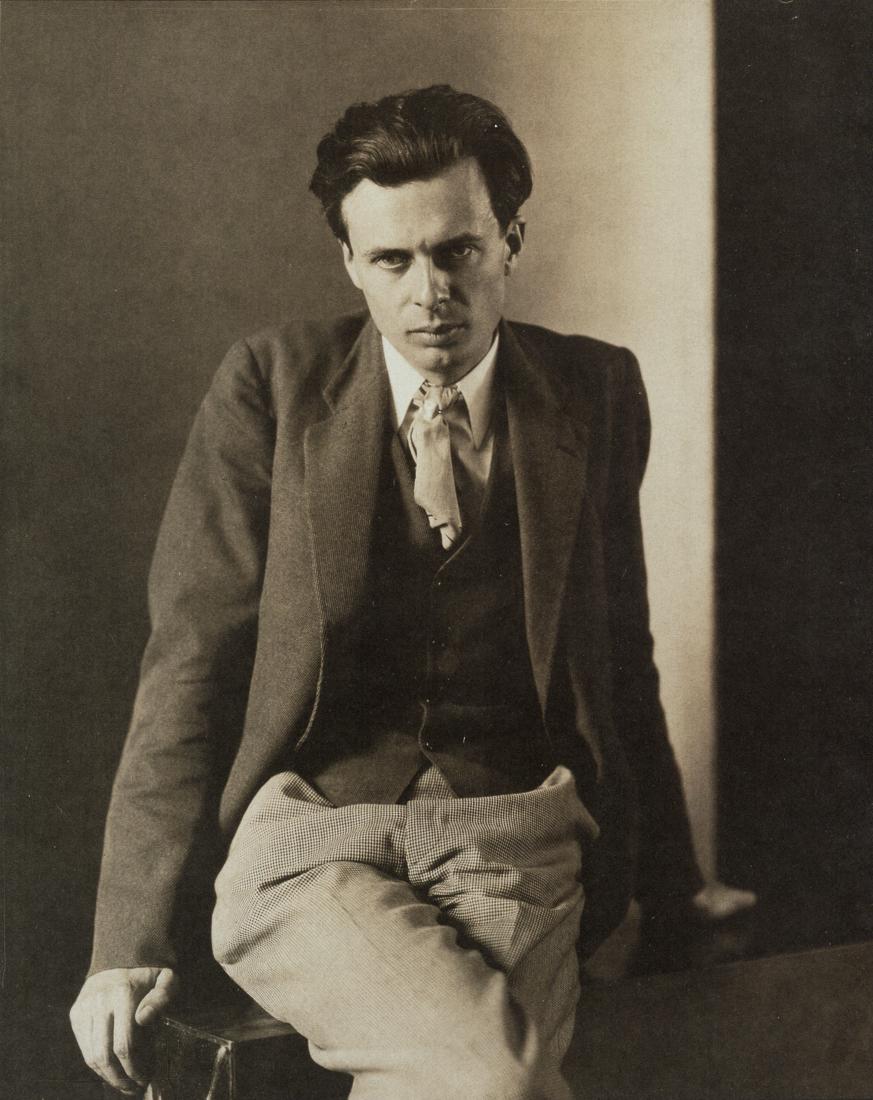 CHARLES SHEELER - Aldous Huxley, 1926: Artist: Charles Sheeler Title: Aldous Huxley, 1926 Medium: Photo Litho, 2008, Italy Dimensions: 7.1x8.95" Description: Heat Wax Mounted on 8.5x11" Conservation Board Artist Bio: Charles Sheeler was a
