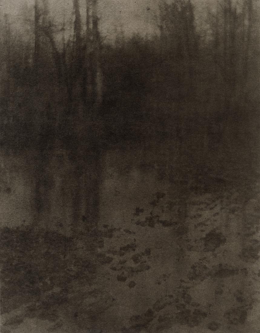 EDWARD STEICHEN - The Pool, 1899: Artist: Edward Steichen Title: The Pool, 1899 Medium: Photo Litho, 1998, USA Dimensions: 5.95x7.65" Description: Heat Wax Mounted on 8.5x11" Conservation Board Artist Bio: Edward Steichen was born in