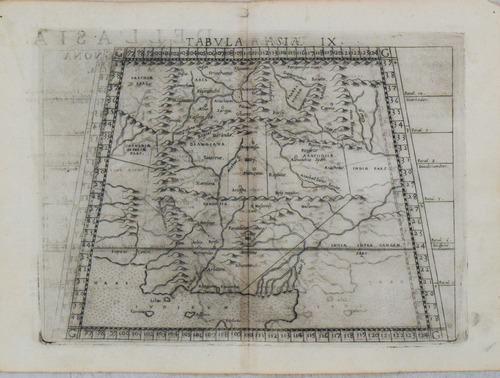1574 Ruscelli Map of Pakistan and West India -- Tabula Asiae IX (1 of 1)