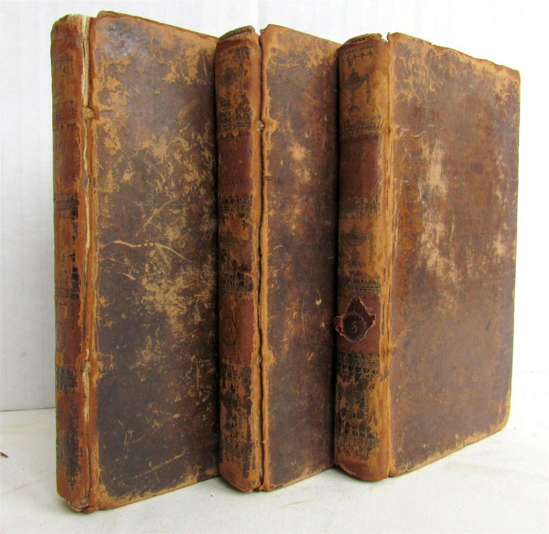 1799 LIFE & ADVENTURES of ROBINSON CRUSOE DANIEL DE FOE 3 VOL antique Cooke's (1 of 10)