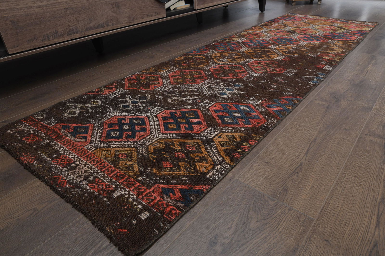 2x8 ft, SHABBY DECOR, Turkish Runner Rug (1 of 9)