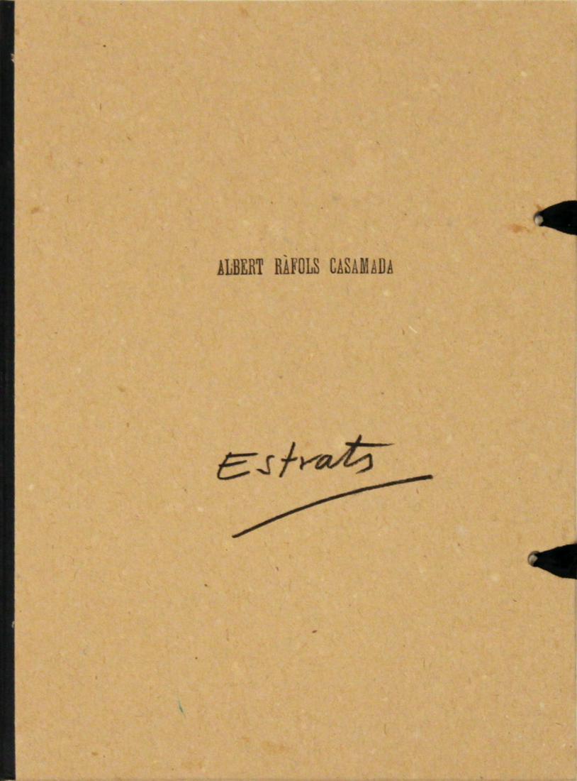 Albert Rafols-Casamada Estrats: Poems Visuals - 1985 Book - SIGNED 9.75" x 7" (1 of 1)