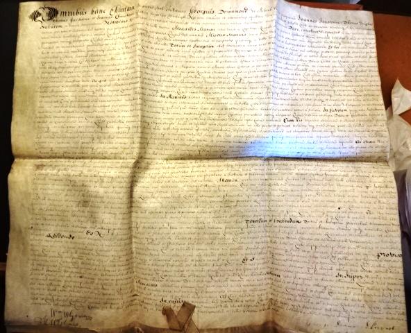 1684 Large Vellum Manuscript Scotland Signed (1 of 4)