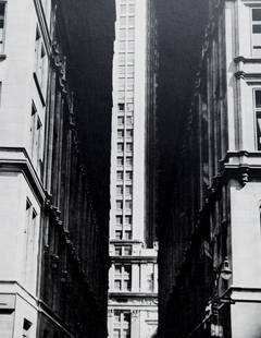 Erwin Blumenfeld: Wall Street, New York, 1943: Artist: Erwin BlumenfeldTitle: Wall Street, New York, 1943Date Printed: Printed in 1979 Heavy weight, matte finishMedium: Vintage Photogravure With dry mount tissue guard Print Origin: Printed in