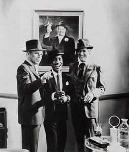 Cecil Beaton: Frank Sinatra Sam Davis Jr Dean Martin 1956: Artist: Cecil BeatonTitle: Frank Sinatra Sam Davis Jr Dean Martin 1956Date Printed: Printed in 1979 Heavy weight, matte finishMedium: Vintage Photogravure With dry mount tissue guardPrint Origin: