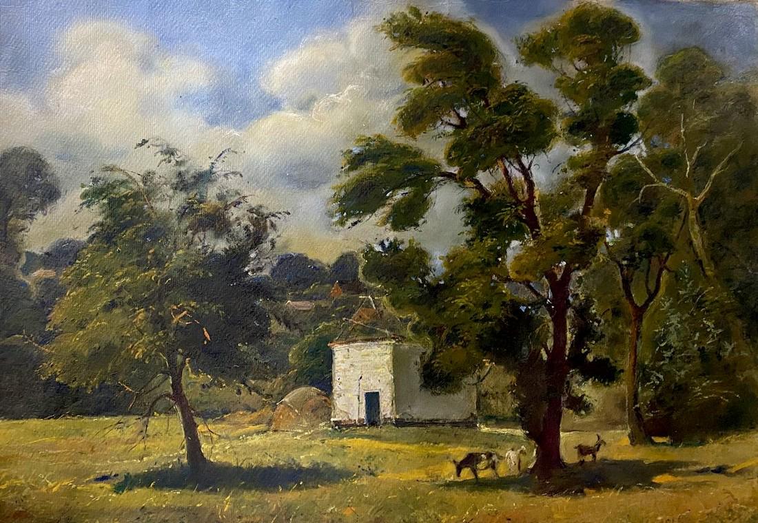 Oil painting Before the storm Litvinov Oleg Arkad'yevich: ?Litv 218 *** ABOUT THIS PAINTING *** * TITLE: "Before the storm" * ARTISTS: Litvinov Oleg Arkad'yevich * SIZE: 65.5x49.5 cm/'25.78x19.48 inches' * MEDIUM: oil, cardboard * HAND PAINTED: Original pain