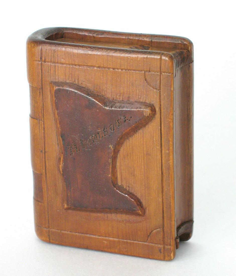 RARE Minnesota slide lid book box. (1 of 4)