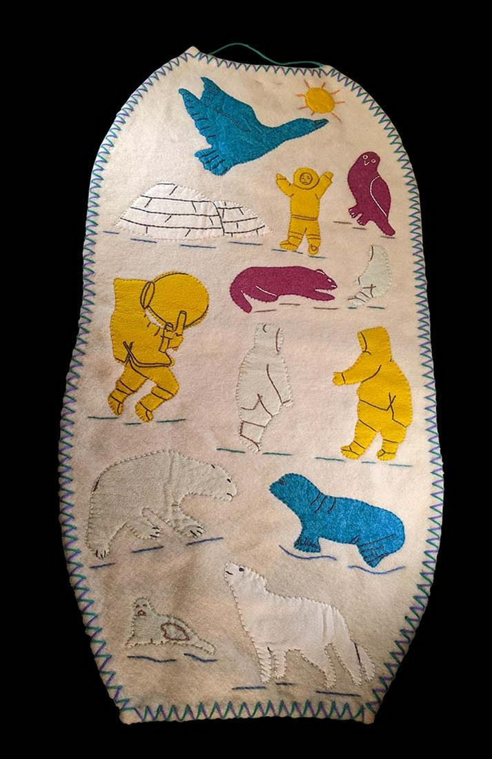 Appliqué Inuit Wall Hanging (1 of 6)