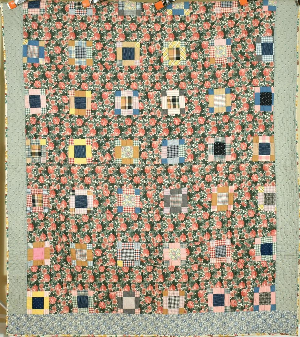 Colorful 9-Patch Variation Quilt (1 of 12)