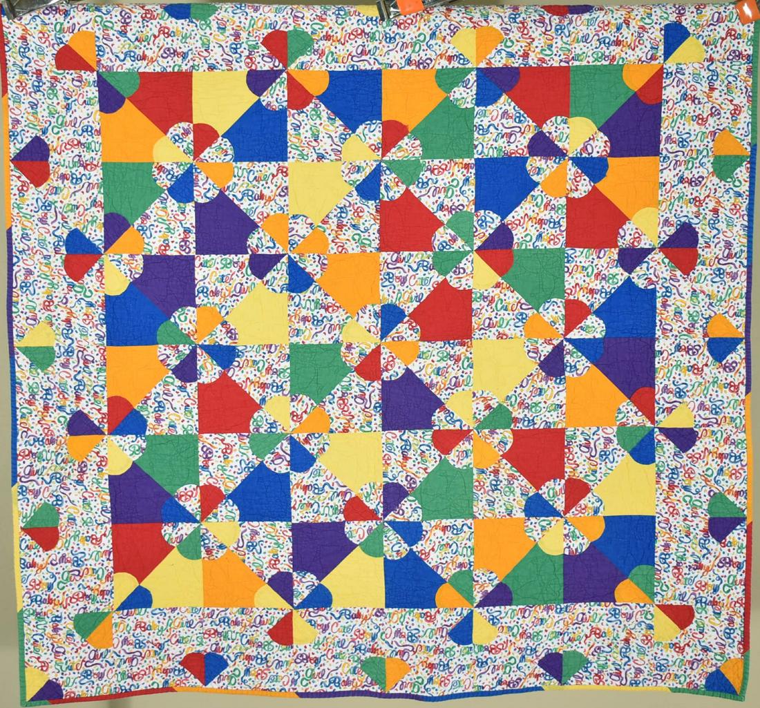 Vintage Hearts & Gizzards Crib Quilt (1 of 8)