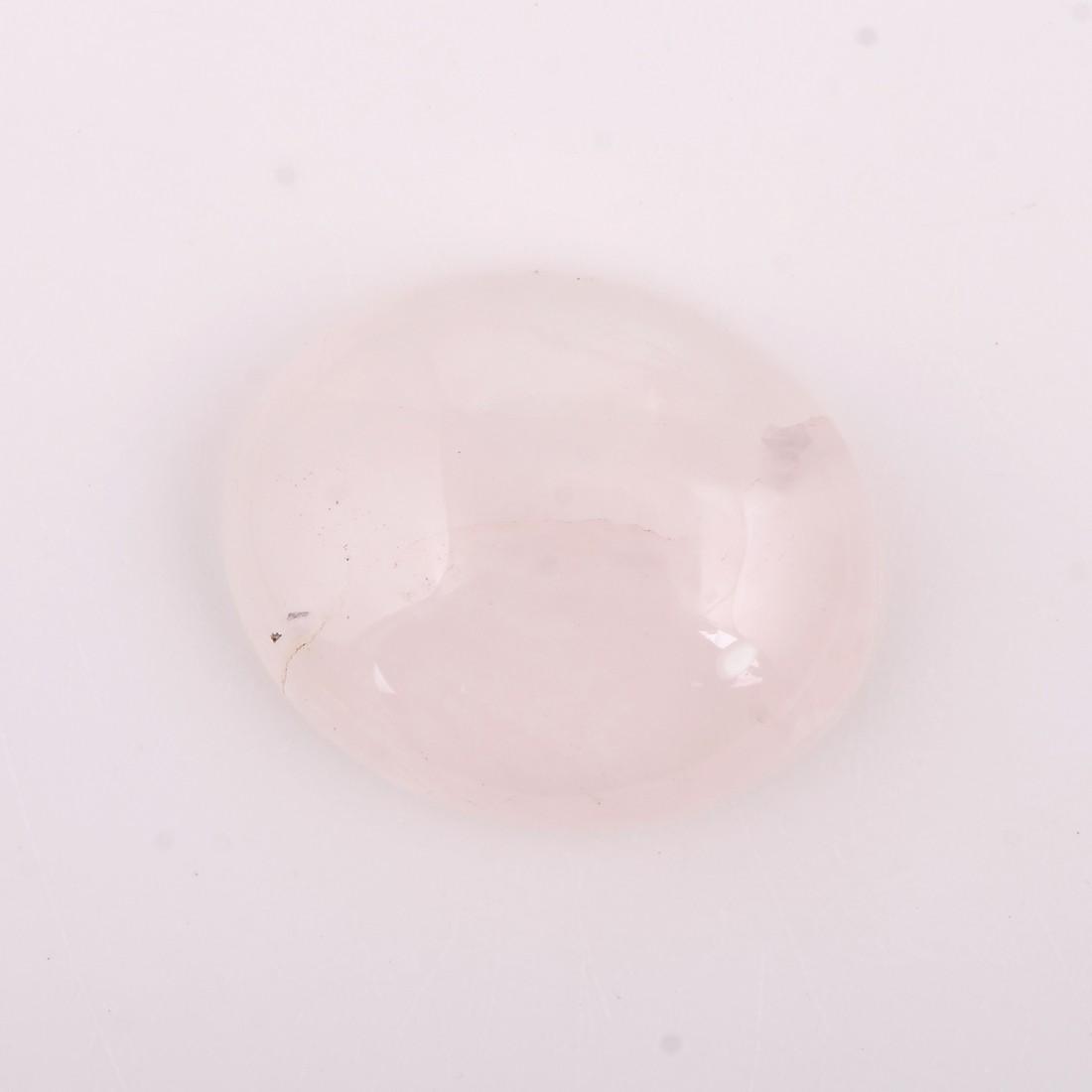 Pink Color 25 Carat Oval Shape Natural Rose Quartz Loose Gemstone 1 Pieces (1 of 7)
