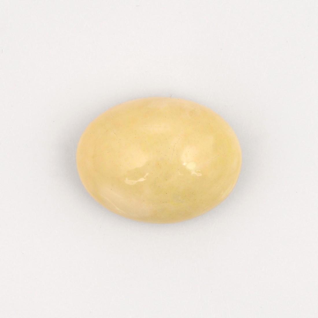 16.6 Carat white Color Oval Natural Opal Loose Gemstone 1 Pieces (1 of 7)