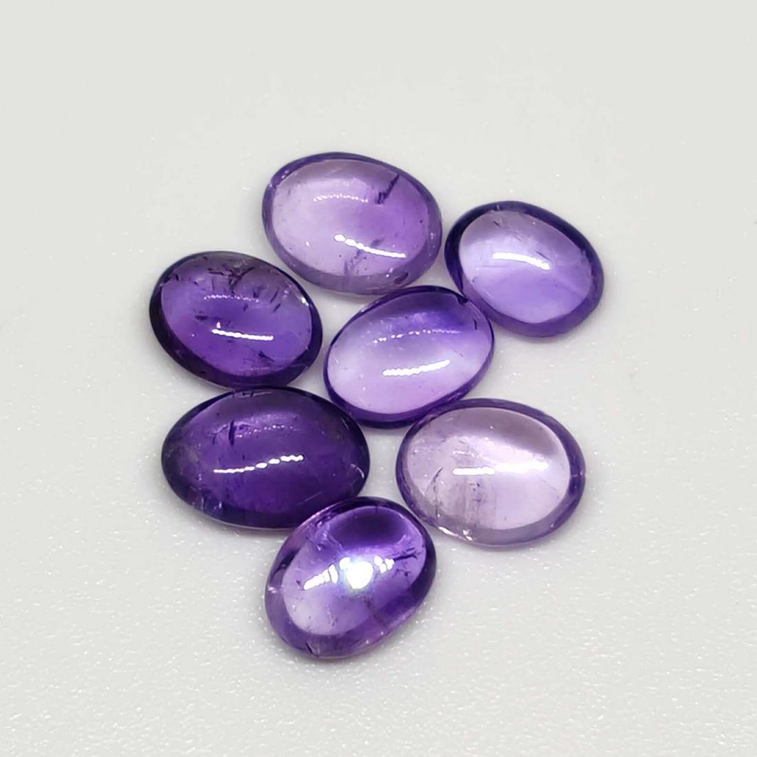 5 ct Natural Amethyst Cabochon Lot (1 of 1)