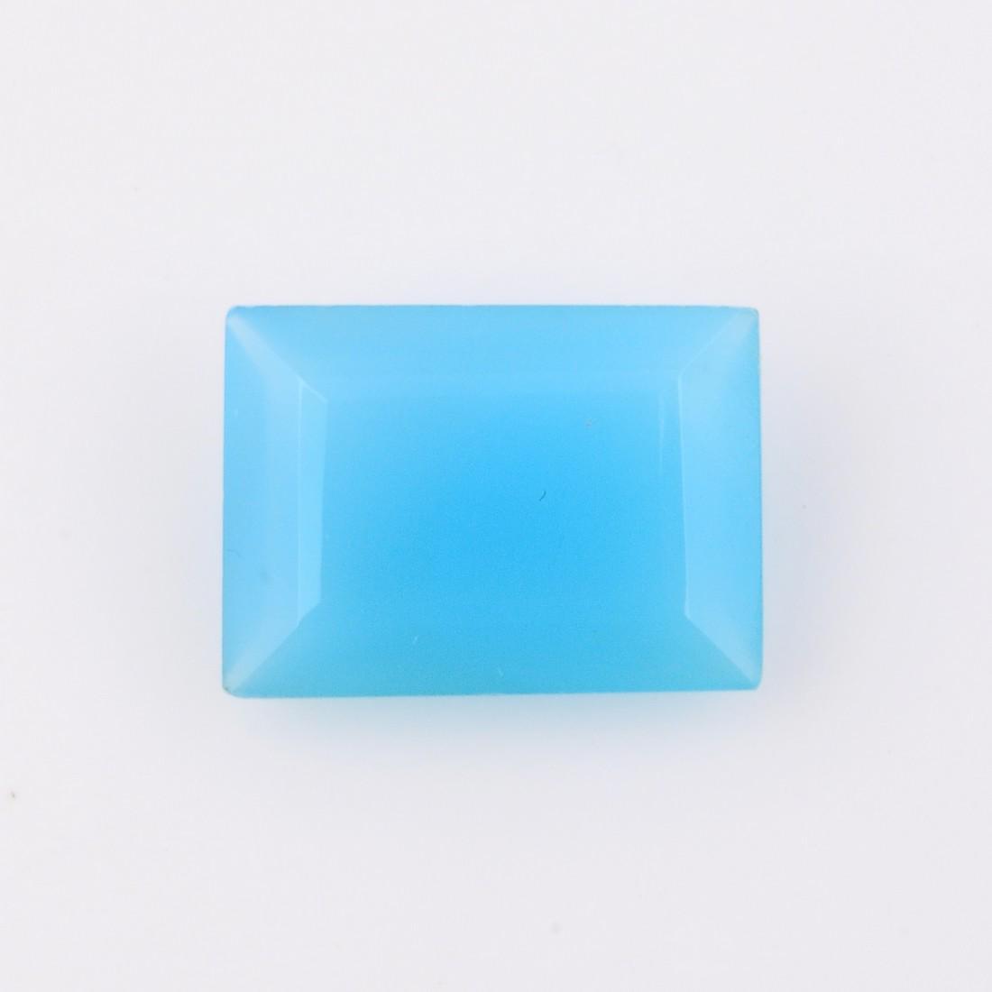 Blue Color 11.2 Carat Octagon Shape Natural Blue Chalcedony Loose Gemstone 1 Pieces (1 of 7)