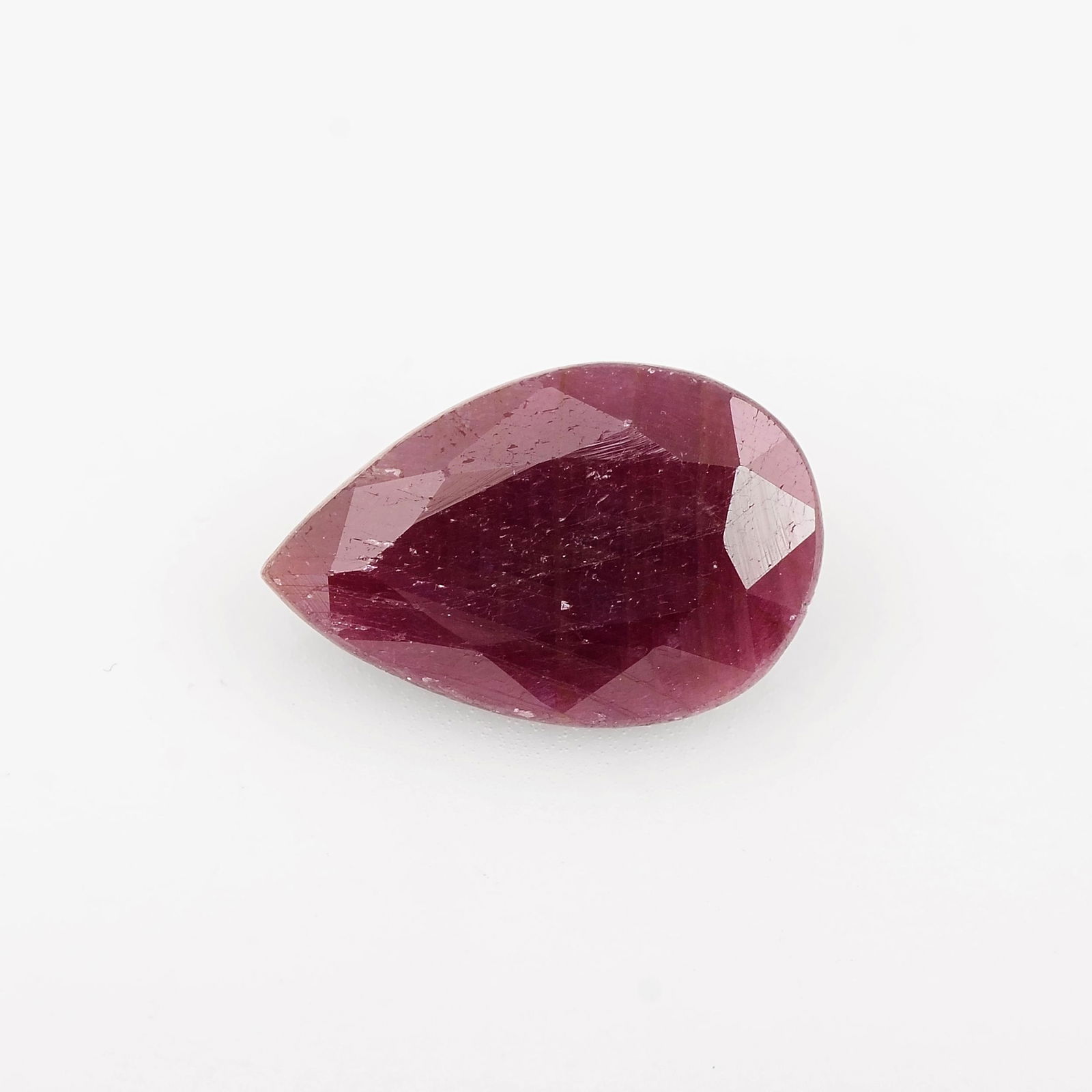 5.5 Carat Red Color Pear Natural Ruby Loose Gemstone 1 Pieces (1 of 7)