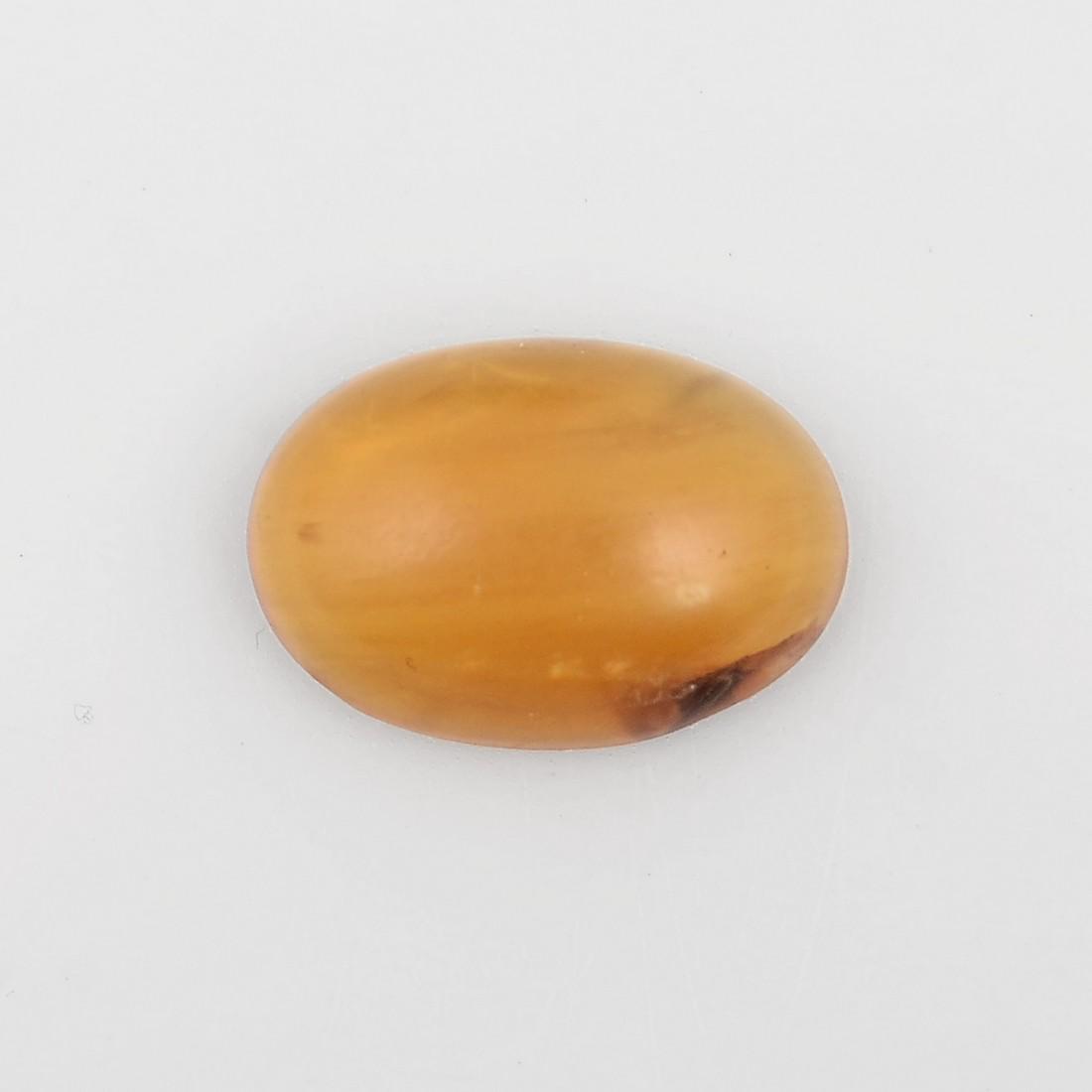 Yellow Color 2.3 Carat Oval Shape Natural Amber Loose Gemstone 1 Pieces (1 of 7)