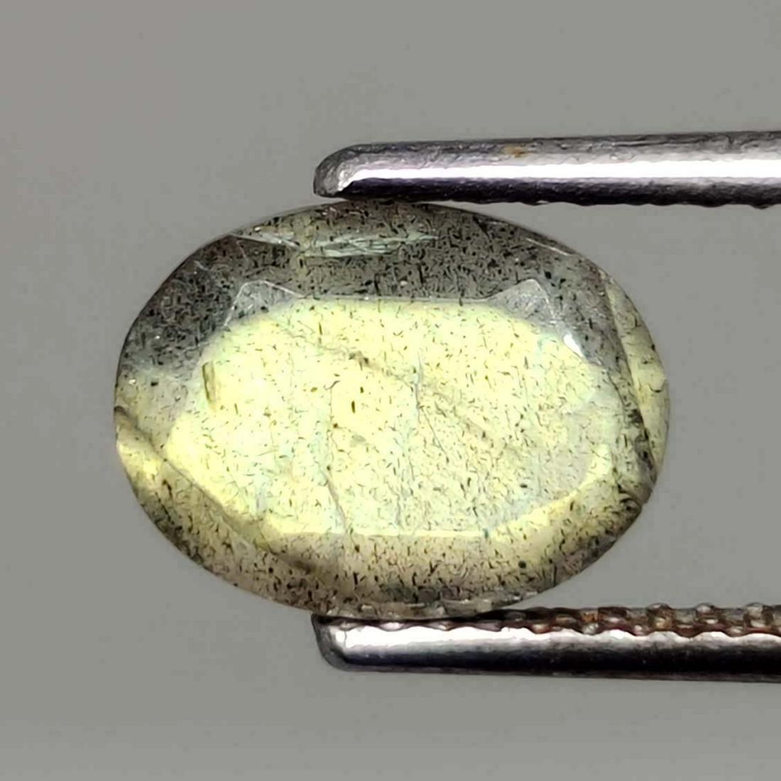 1.55 ct Natural Faceted Labradorite: No Reserve! Title: 1.55 ct Natural Faceted Labradorite Additional Info: Gemstones: Labradorite Carat Weights: 1.55 ct Size/Dimensions: 9 X 9 mm Origin : Labrador Materials: Labradorite Weight Unit: Ct