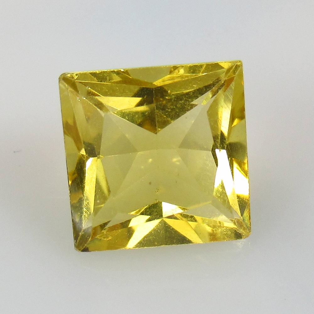 6.14 Ctw Natural Yellow Citrine Square Cut (1 of 2)