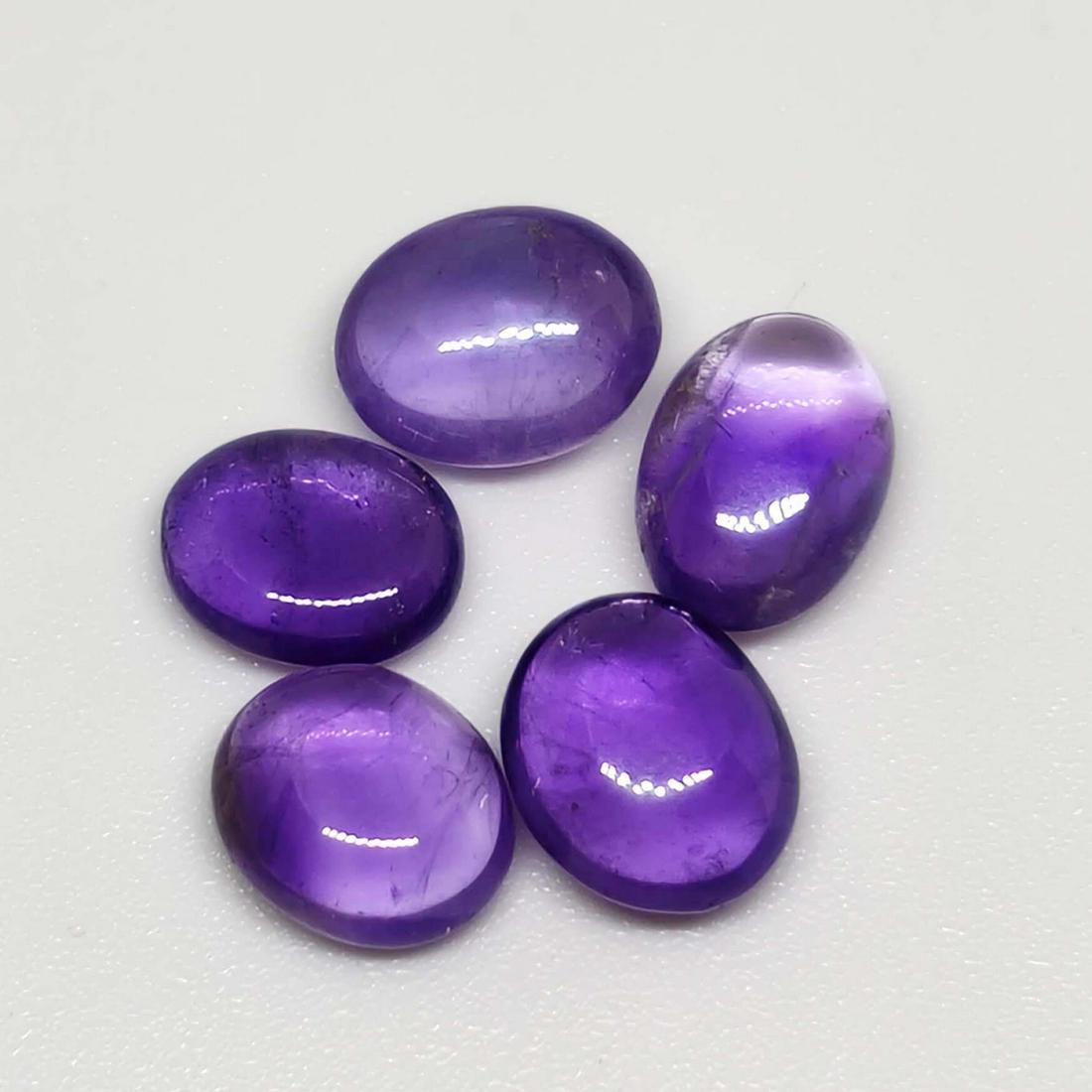 6.85 ct Natural Amethyst Cabochon Lot (1 of 1)