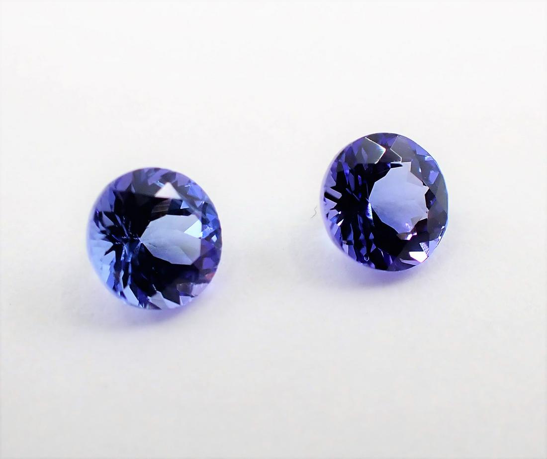 Tanzanite Round Pair - 1.14 ct (1 of 7)