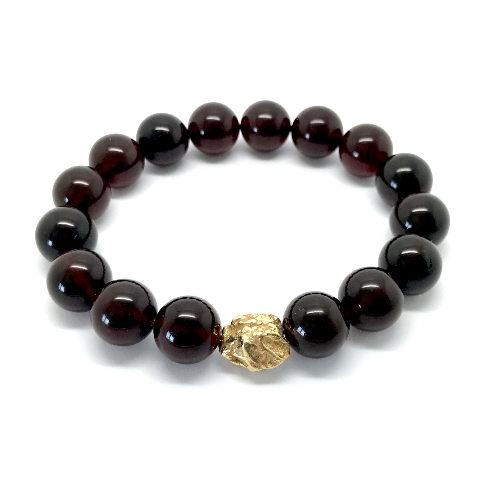 Bracelet from Baltic amber & goldplated silver (1 of 7)