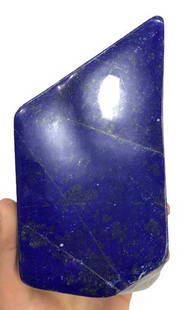 2.5 KG Lapis Polished Freeform Tumble Self Standing: 2.5 KG Lapis Polished Freeform Tumble Self Standing Title: 2.5 KG Top Quality Royal Blue Lapis Lazuli Tumble Self Standing Origin: Afghanistan Weight: 2.5 KG Description: Natural Reserve: $180.00 