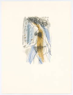 Pablo Picasso lithograph "Le Gout du Bonheur": Medium: lithograph (after the drawing). This Picasso lithograph from the "Le Gout du Bonheur" portfolio (the French title translates to "The Taste of Happiness") was printed in Munich in the studios