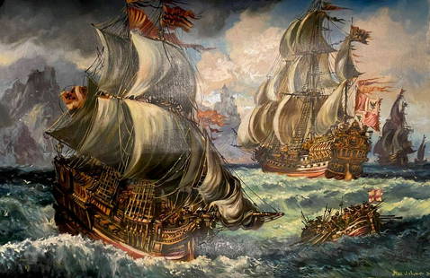 Oil painting Wind and ships Alexander Arkadievich Litvinov: №Litv 170 *** ABOUT THIS PAINTING *** * TITLE: "Wind and ships" * ARTISTS: Alexander Arkadievich Litvinov * SIZE: 78x50 cm/'30.70x19.68 inches' * MEDIUM: oil, canvas * HAND PAINTED: Original