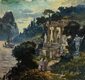 Oil painting Odyssey Alexander Arkadievich Litvinov: №Litv 730 *** ABOUT THIS PAINTING *** * TITLE: "Odyssey" * ARTISTS: Alexander Arkadievich Litvinov * SIZE: 52х55 cm/ 20,47х21,65 inches' * MEDIUM: oil, cardboard * HAND PAINTED: