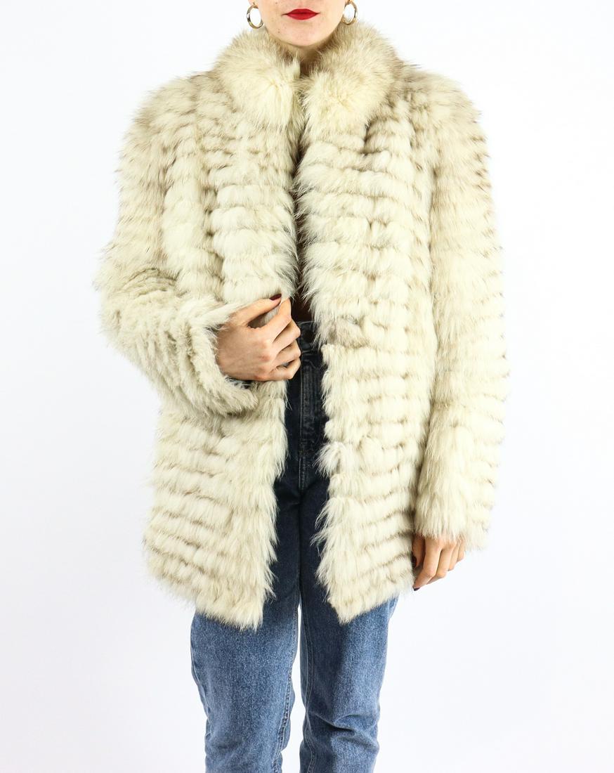 BLUE FOX FUR JACKET - US 16 - EU L (1 of 10)