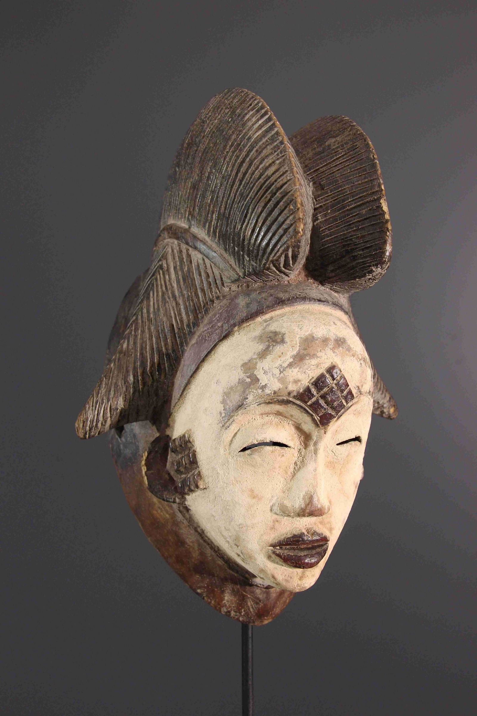 Punu OKuyi mask - Gabon - African Art Tribal Art (1 of 10)