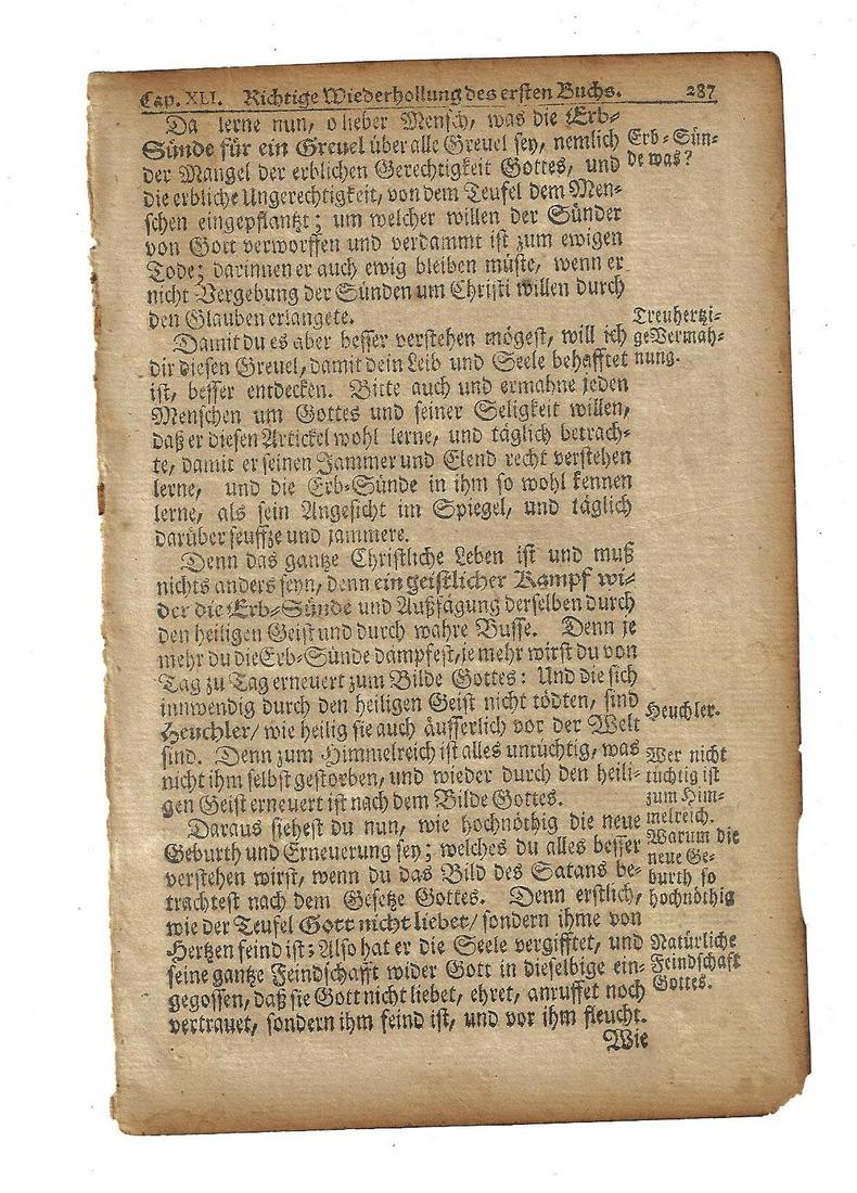 1751 Leaf Benjamin Franklin Fraktur Printing (1 of 2)