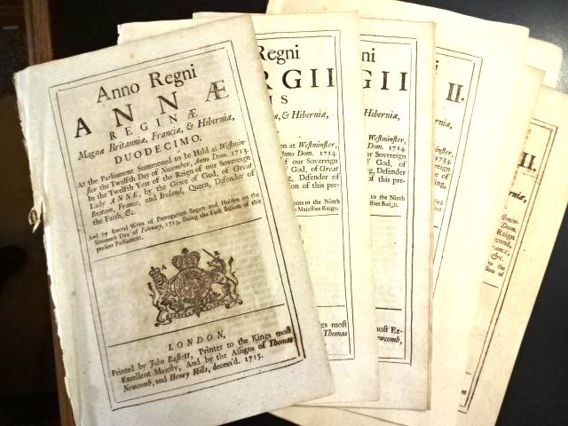 18th C Lot of English Acts of Parliament (1 of 4)