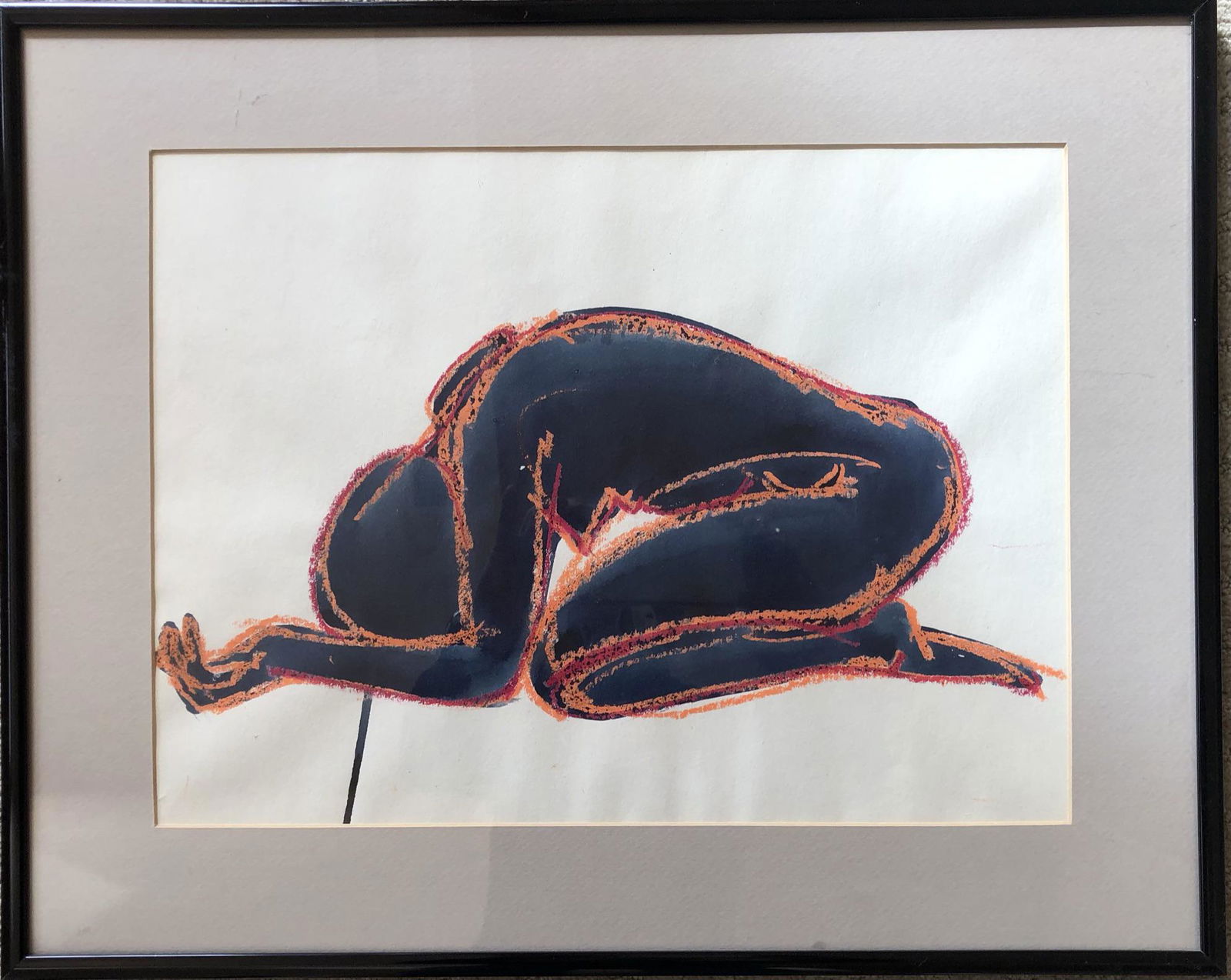 Robert Brown (1917-2009) Mix Media: Robert Brown - Mix Media - Bio on verso. Framed: 20 1/2 x 16 1/2" Site: 15 1/4 x 11 1/4" Reserve: $130.00 Shipping: Domestic: Flat-rate of $55.00 to anywhere within the contiguous U.S. International: